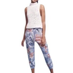 Hei Hei Anthropologie Nouveau Harem Jogger Pants Size XL Xlarge  Red Blue‎